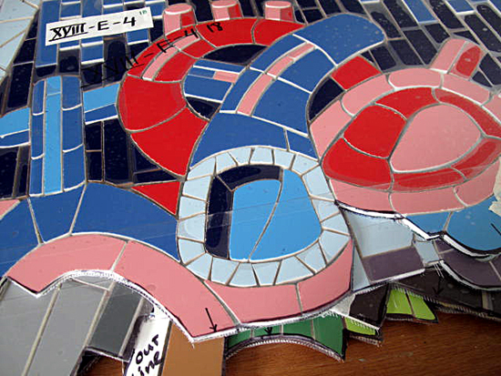 Presencia e Identidad- Mural-Cidra-mosaico detalle-Autogiro arte actual