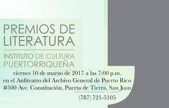 premios literatura icp | Autogiro Arte Actual
