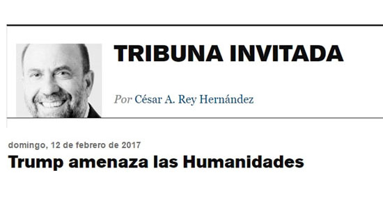 Cesar Rey | Trump amenaza las humanidades