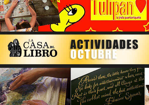 casa del libro-actividades de octubre