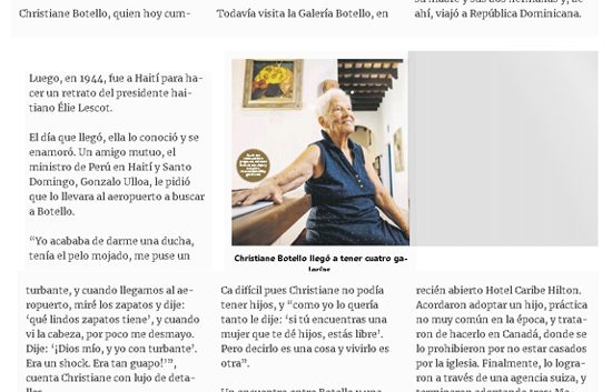 Christiane Botello:100 años | Autogiro Arte Actual