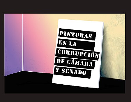 Pinturas en la corrupción de Cámara y Senado_Autogiro Arte Actual