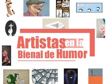 artistas en la Bienal Internacional de Humorismo Gráfico de Cuba