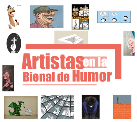 artistas en la Bienal Internacional de Humorismo Gráfico de Cuba