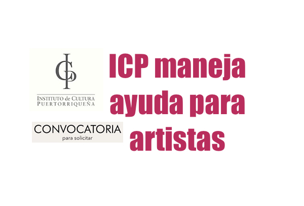 ICP maneja ayuda para artistas