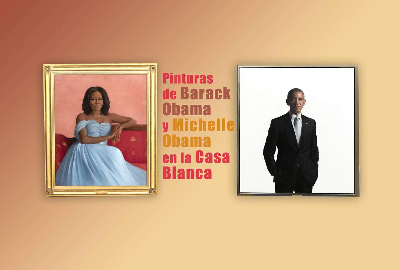 Robert McCurdy y Sharon Sprung son los artistas tras las pinturas de Barack Obama y la primera dama Michelle Obama que son parte dela galería de la Casa Blanca