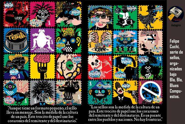 Felipe Cuchi, serie de sellos, organizados bajo Bla, Bla, Blues Compuestos.