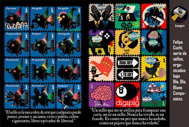 Felipe Cuchi, serie de sellos, organizados bajo Bla, Bla, Blues Compuestos.