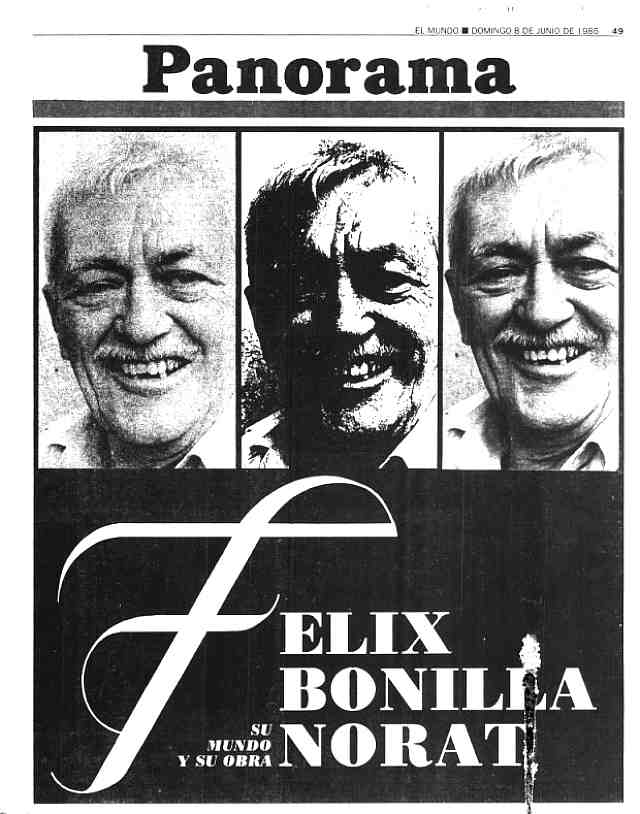 Félix Bonilla Norat su mundo y su obra 1986 Panorama El Mundo